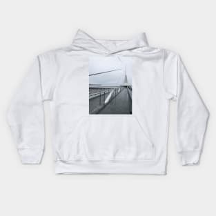 Milwaukee Art Museum Grey Skies Kids Hoodie